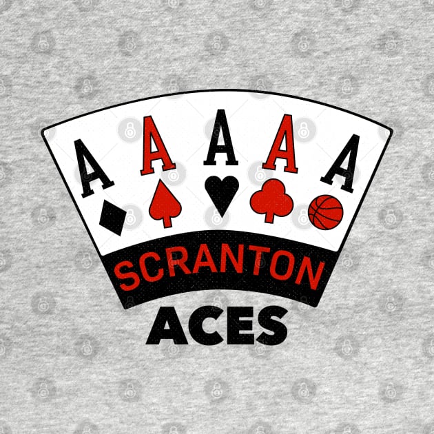 Vintage Scranton Aces Basketball by LocalZonly